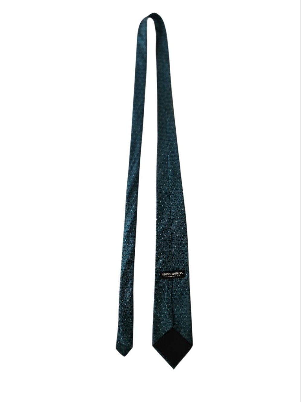 BROOKS BROTHERS Teal Blue Pink Equestrian Horse Bit Print Silk Tie - Picture 3 of 8